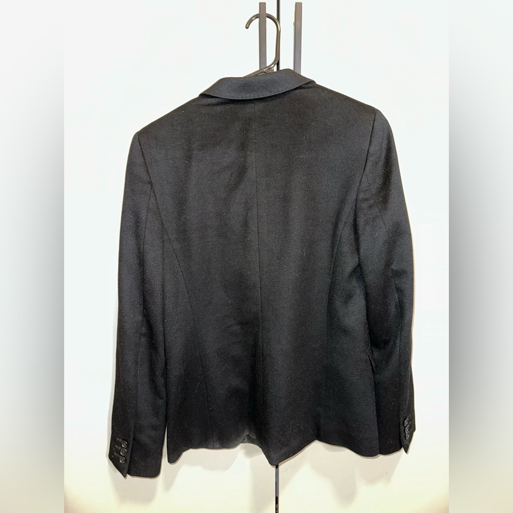 Max Mara Pure Cashmere Black Blazer Jacket size 6 - Picture 2 of 6